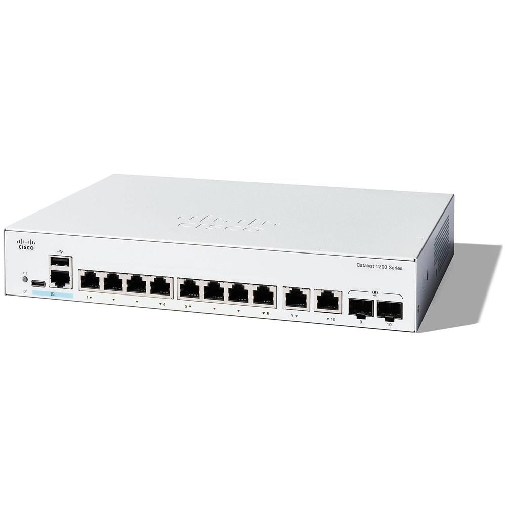 Swith di Rete Catalyst 1200 Gestito L2 con 10 Porte RJ-45 Ethernet (10/100/1000) 1U Colore Bianco - Foto 1