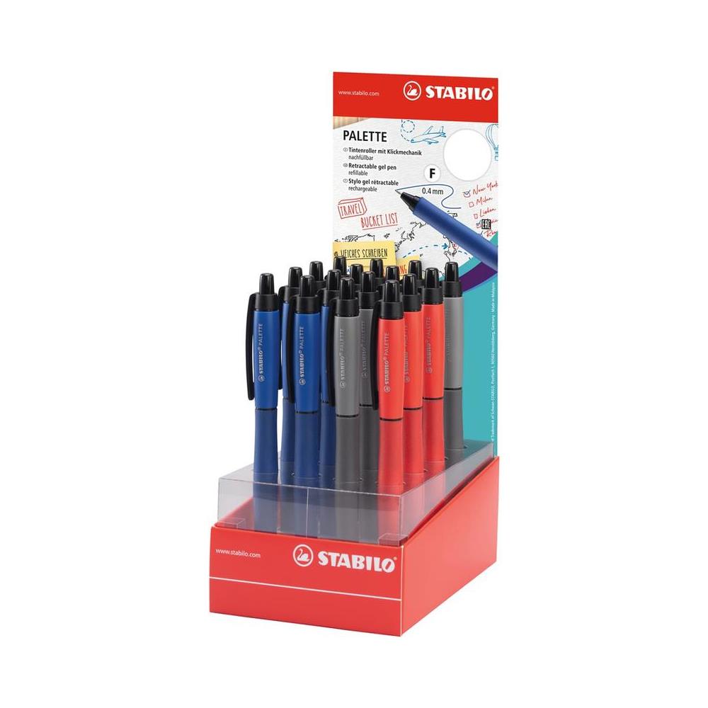 PALETTE - Penna Roller a Scatto - Tratto F (0,4 mm) - Display con 16 penne - Foto 1