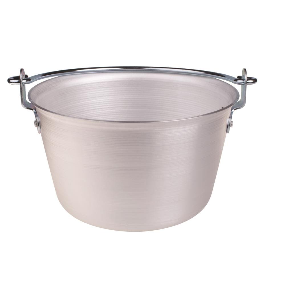 Paiolo per Polenta con Manico ad Arco Diametro 36 cm - Linea Alluminio 3 mm - Foto 1