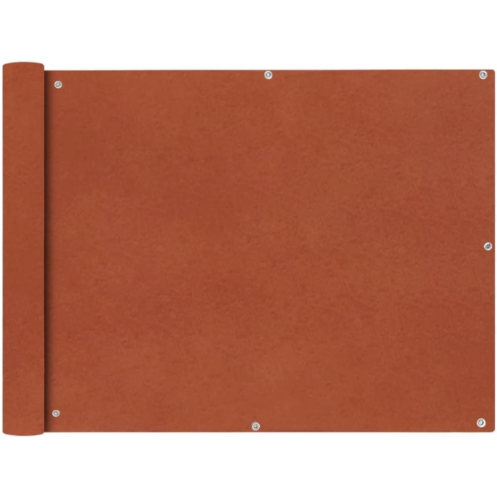 Paravento Da Balcone In Tessuto Oxford 90x600 Cm Terracotta - Foto 1