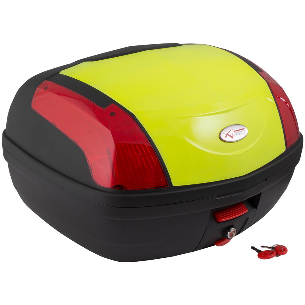 Bauletto Scooter Moto Baule Valigia Rigido Piastra Universale Fluo - Foto 5