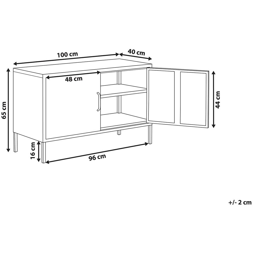 Credenza In Acciaio Cromato Rosso Uria - Foto 2
