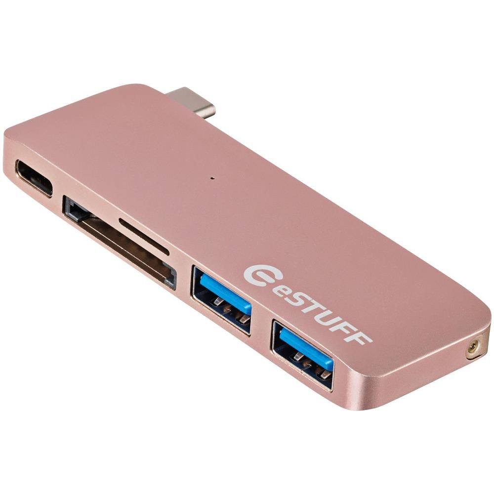 ES84121-ROSE, USB 3.0 (3.1 Gen 1) Type-A, USB 3.1 (3.1 Gen 2) Type-C, MicroSD (TransFlash) , SD, Rosa - Foto 1