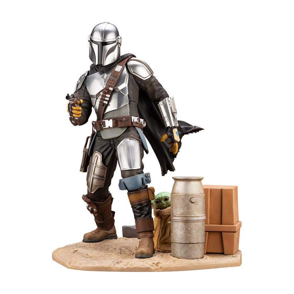 Star Wars The Mandalorian Artfx Statue 1/7 Mandalorian & The Child 26 Cm - Foto 1
