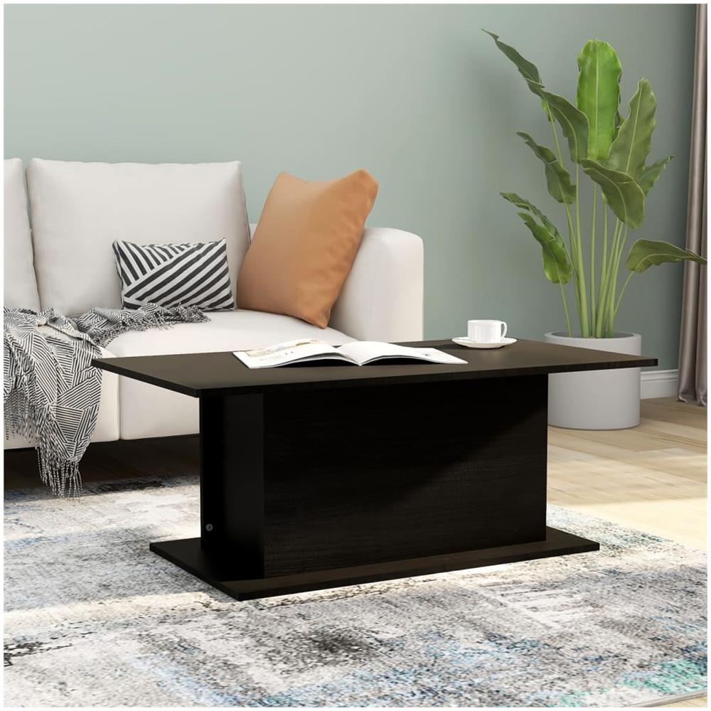 Tavolino da Salotto Nero 102x55,5x40 cm in Truciolato - Foto 1