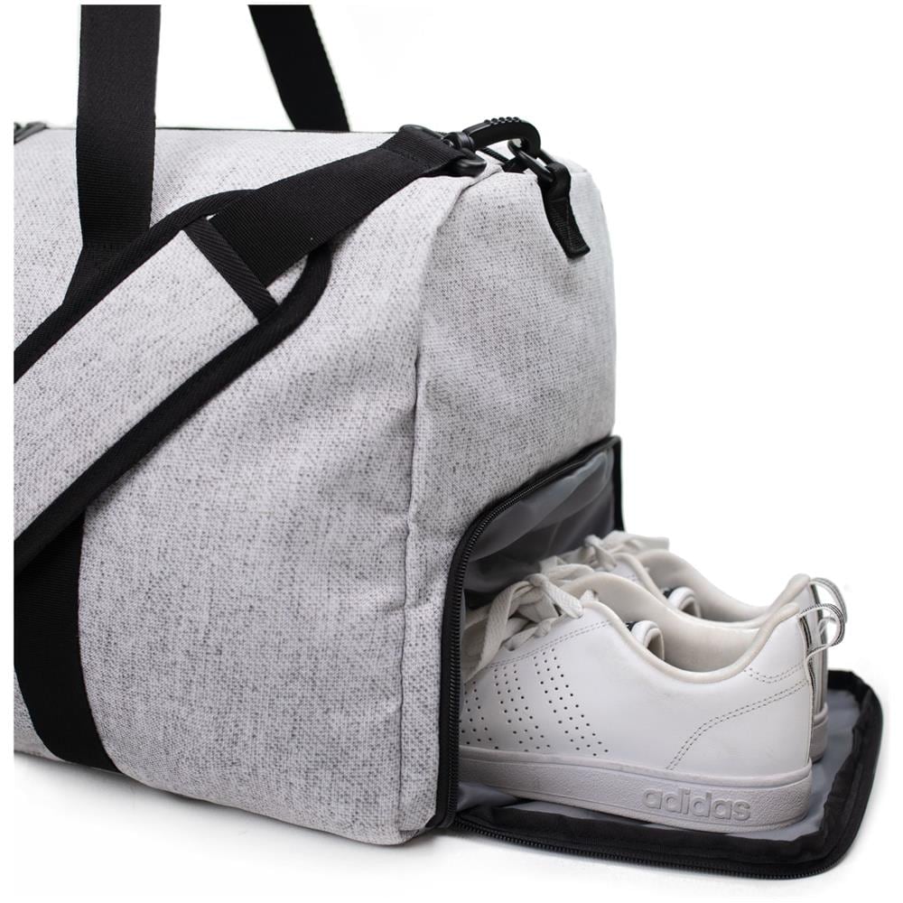 Weekender Bag - 56 Cm. / 52l - Borsa Da Viaggio / Borsa Sportiva / Da Ginnastica Con Tasca Per Scarpe (heather Gray)  - Foto 8