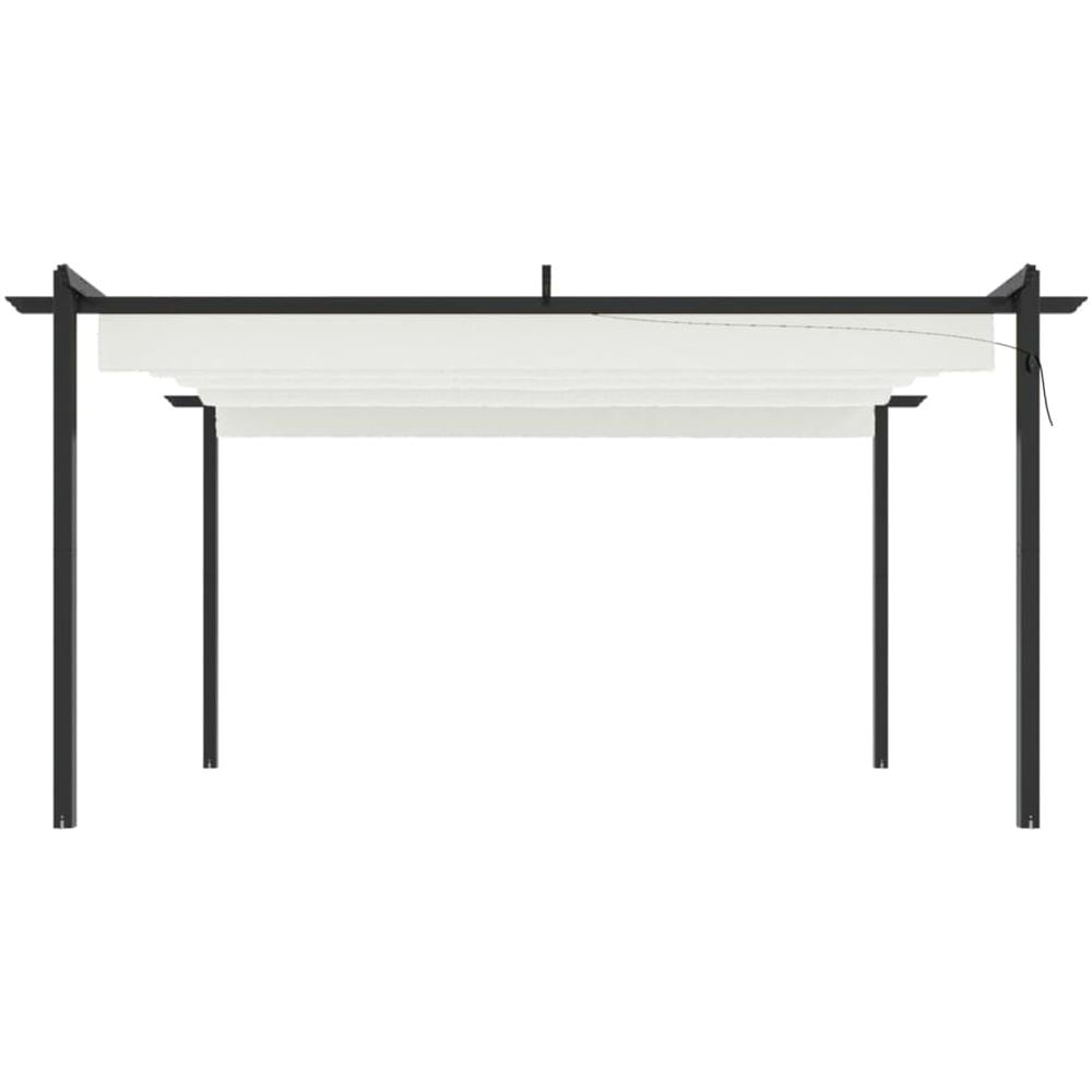 Pergola Da Giardino Con Tetto Retrattile 4x3 M Crema - Foto 3