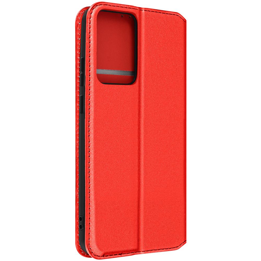 Custodia Per Xiaomi 13 Lite Portafoglio Funzione Supporto Video Rossa - Foto 1