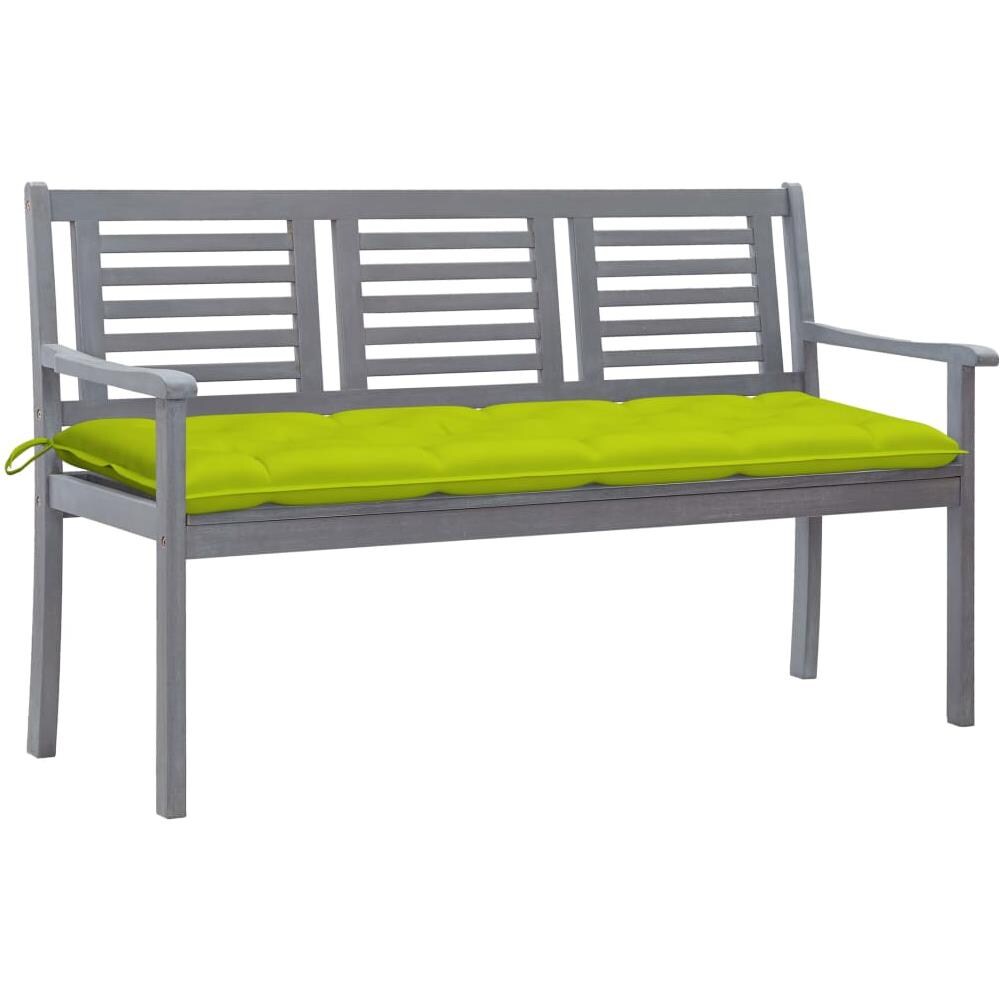 Cuscino Per Panca Da Giardino Con Schienale - Set Bifacciale | Impermeabile, Lavabile, Antisporco | Colore Rosso, Misura 110x60x50 Cm