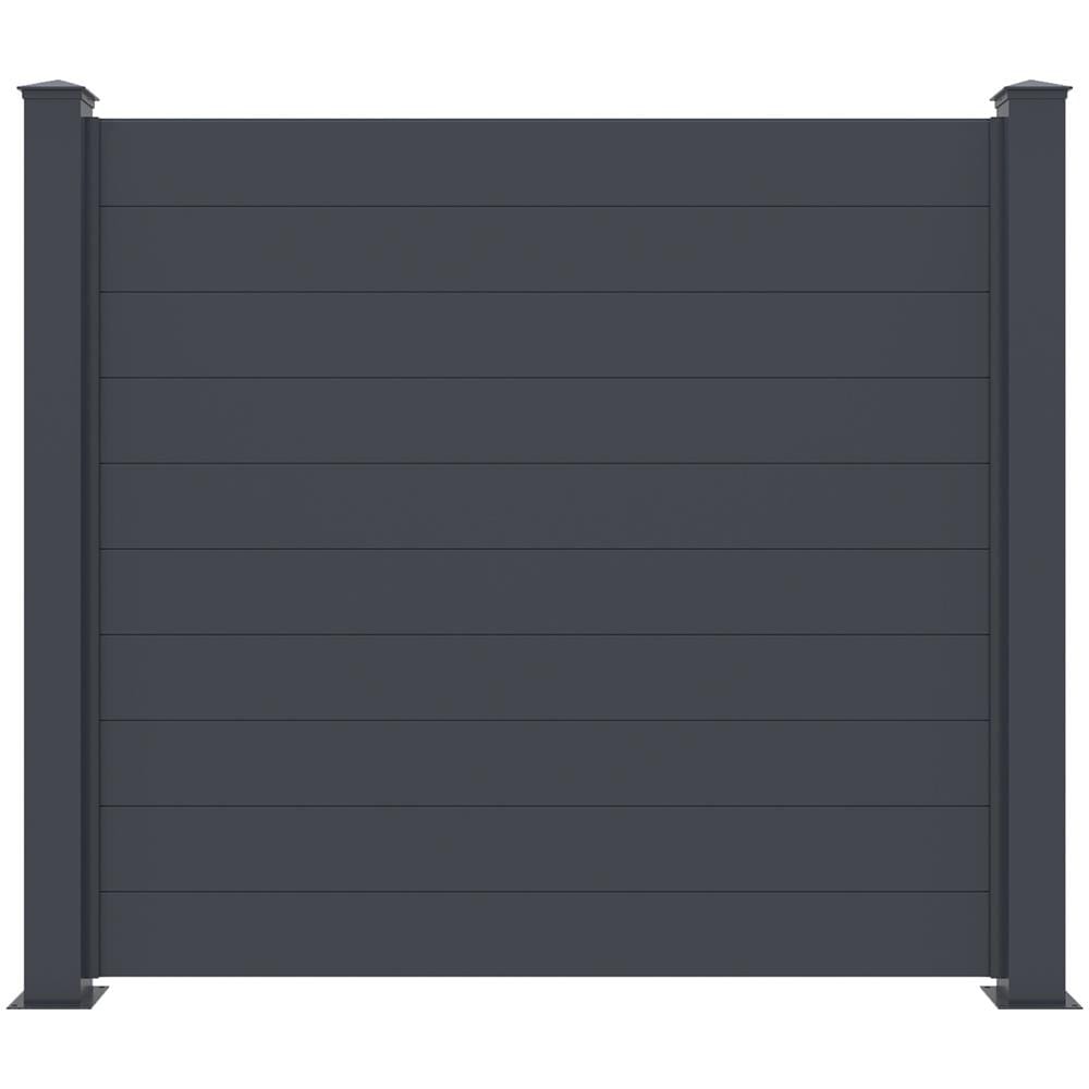 Recinzione In Alluminio Niesen 190h170 Grigio - Foto 1