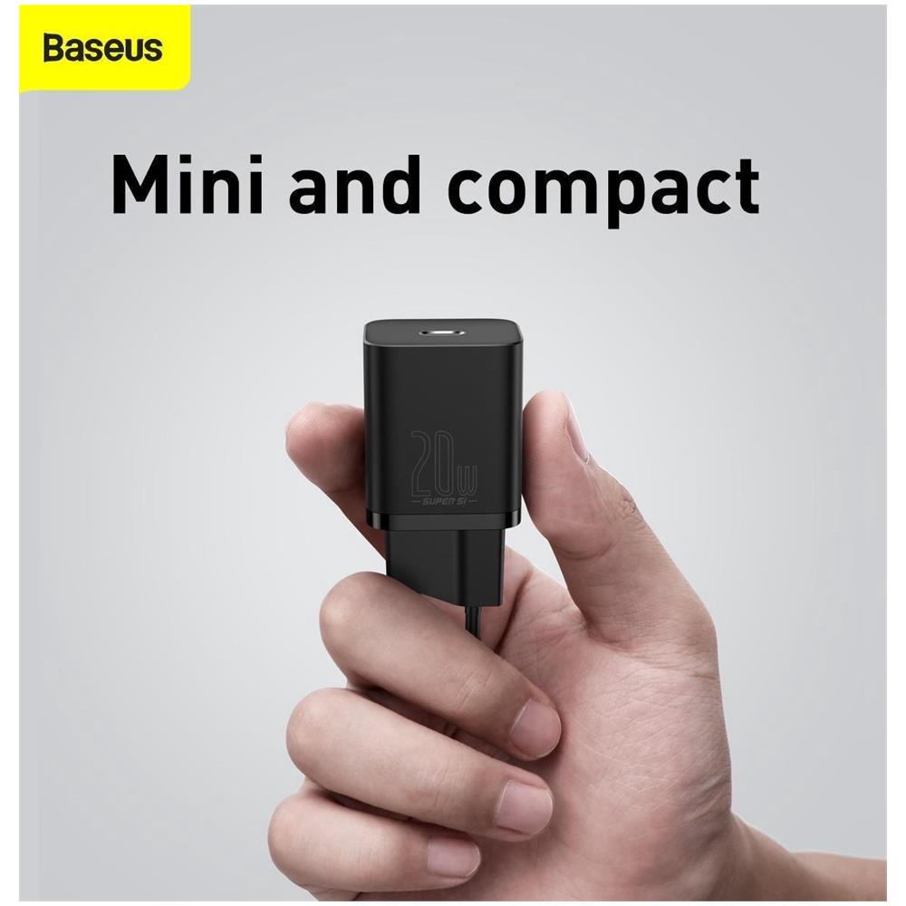 Caricabatterie Per Dispositivi Mobili Baseus Tzccsup-b01 Nero Per Interni - Foto 2