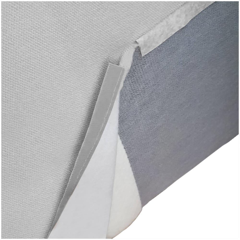 Pouf Barbara, Pouf Da Salotto, 100% Made In Italy, Poltroncina Relax In Tessuto Imbottito, Cm 80x70h43, Grigio - Foto 4