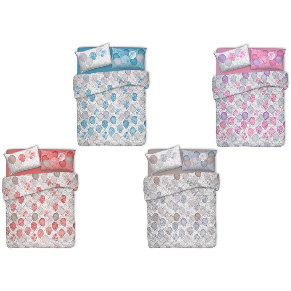 Trapuntino Piumino Estivo 100gr Linea Pensieri Delicati Disegno Palloncini Singolo Rosa - Foto 2