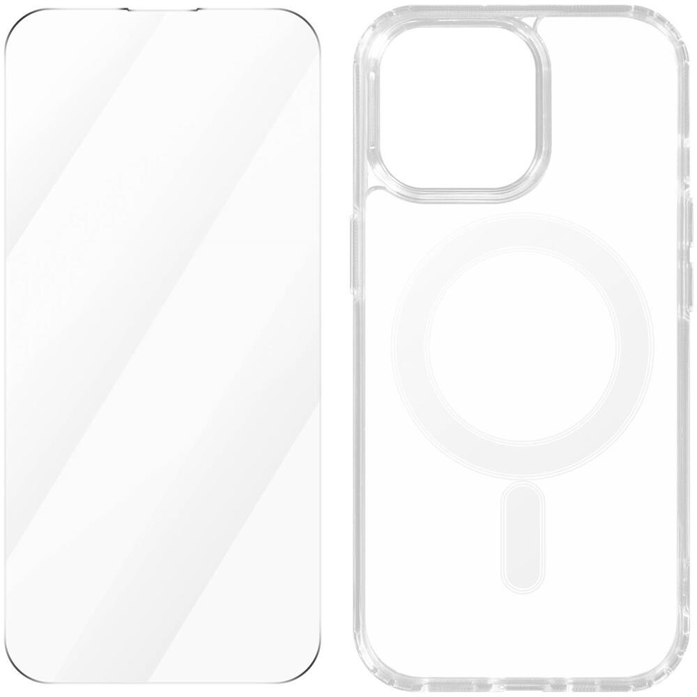 Pack Di Protezione Iphone 15 Pro Cover Magsafe Pellicola 4smarts Trasparente - Foto 2