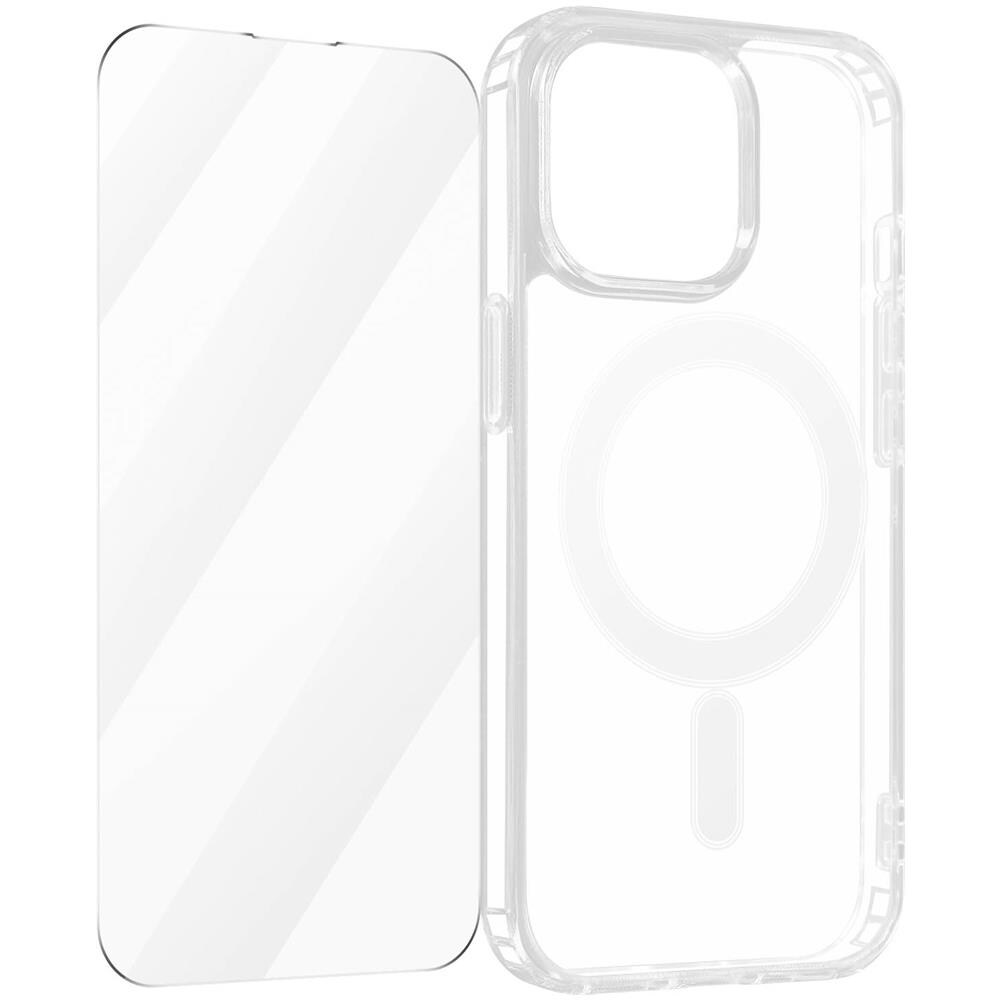 Pack Di Protezione Iphone 15 Pro Cover Magsafe Pellicola 4smarts Trasparente - Foto 1