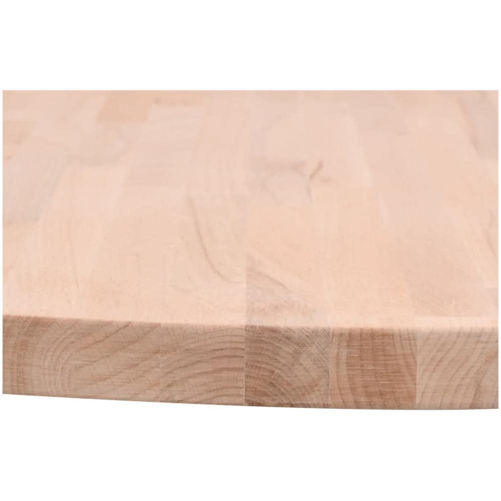 Piano Per Tavolo 40x4 Cm Rotondo In Legno Massello Di Faggio - Foto 3