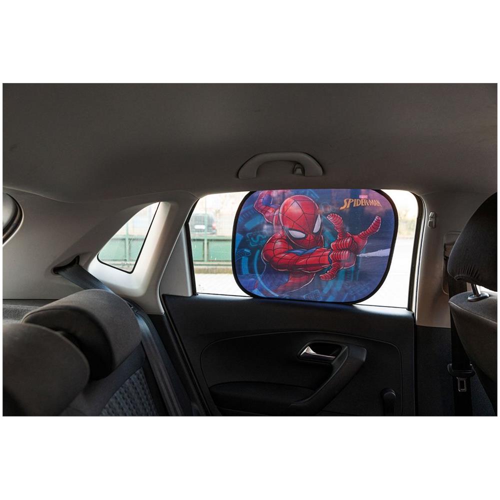Tendina Laterale Auto Statica Extra Dark Spiderman 44x35 Cm Uomo Ragno - Foto 3