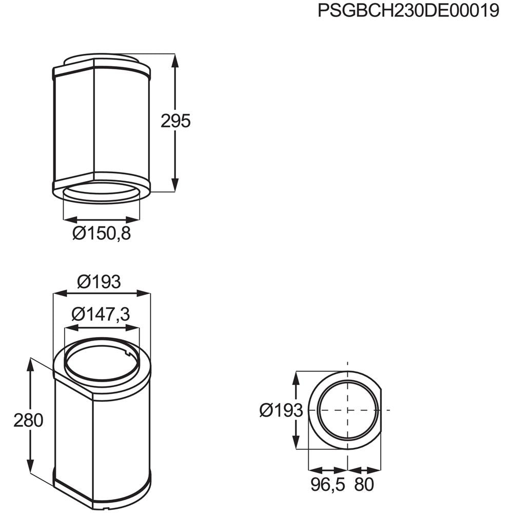 M8CKSL28 Tubo di prolunga per cappa aspirante - Foto 3