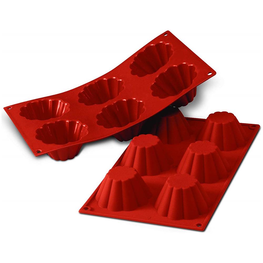 Stampo Briochette 6 Cavita 8cm Classic Terracotta Silicone - Foto 2