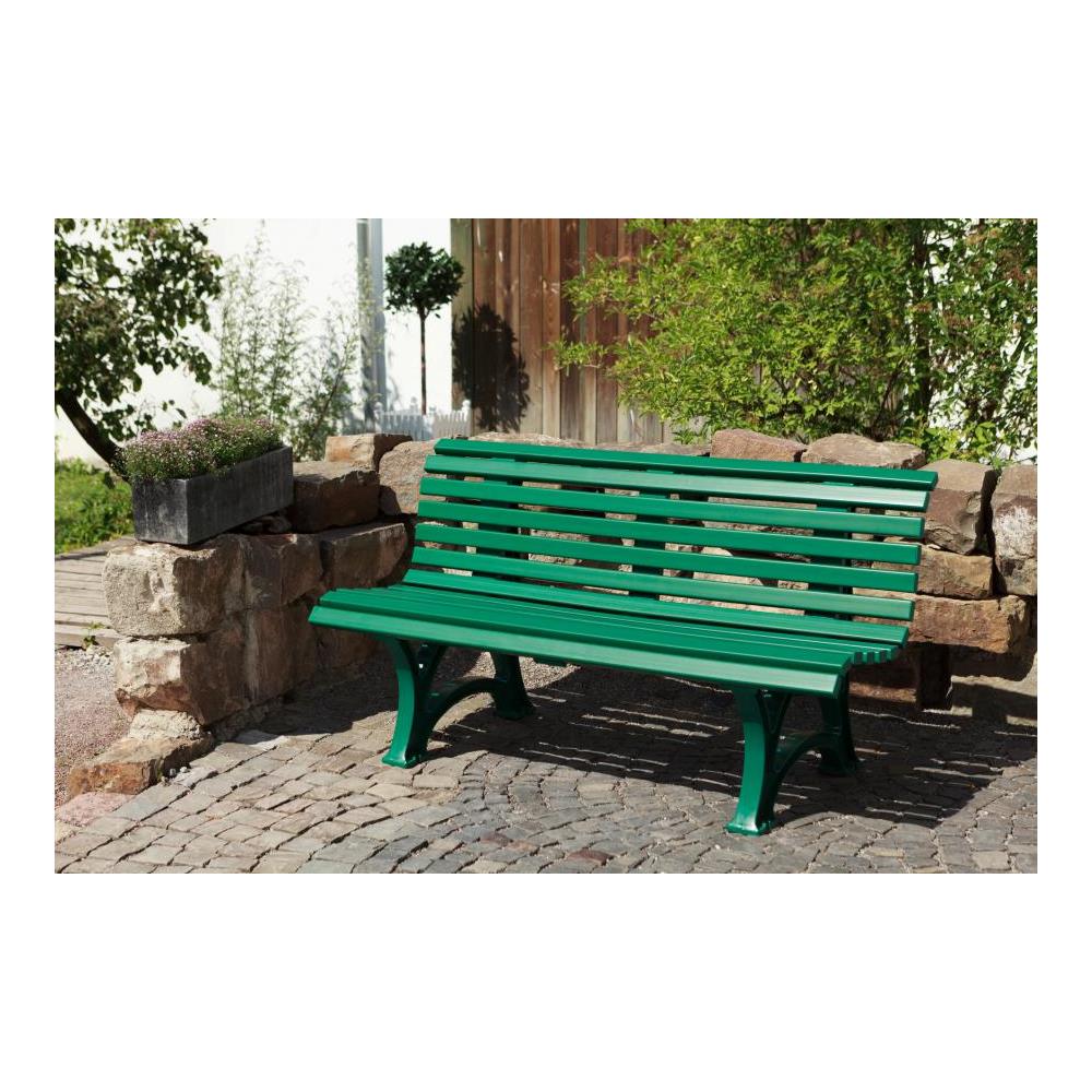 Panchina Verde 3 Posti 150 Cm Helgoland By Panca Giardino Outdoor Arredo Casa - Foto 2