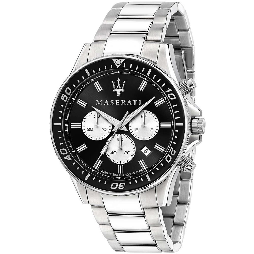 R8873640004 C Uomo 44mm Acciaio Silver Acciaio Nero Silver Quarzo Cronografo 10atm - Foto 1