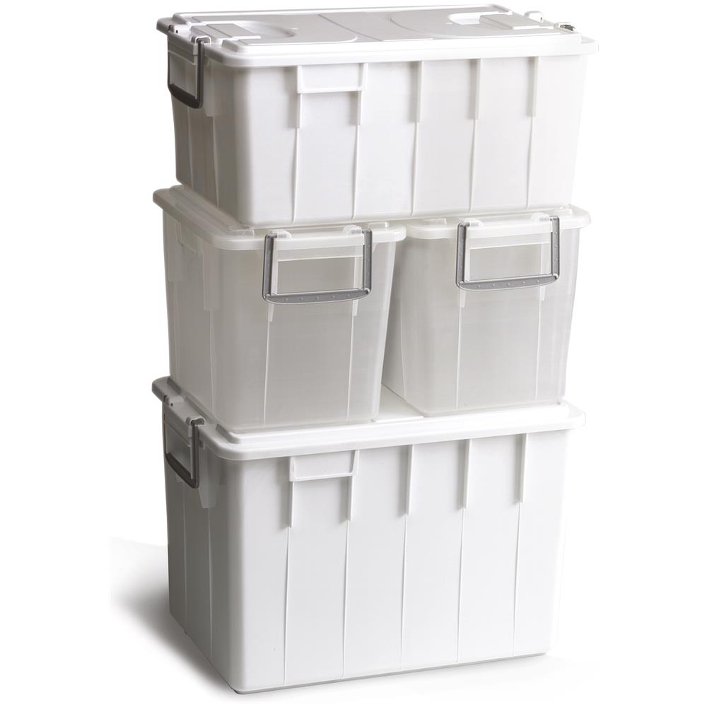 Cassa Per Alimenti In Plastica Da 20 Litri Con Coperchio - Modello Food Box - Bianco - Foto 2