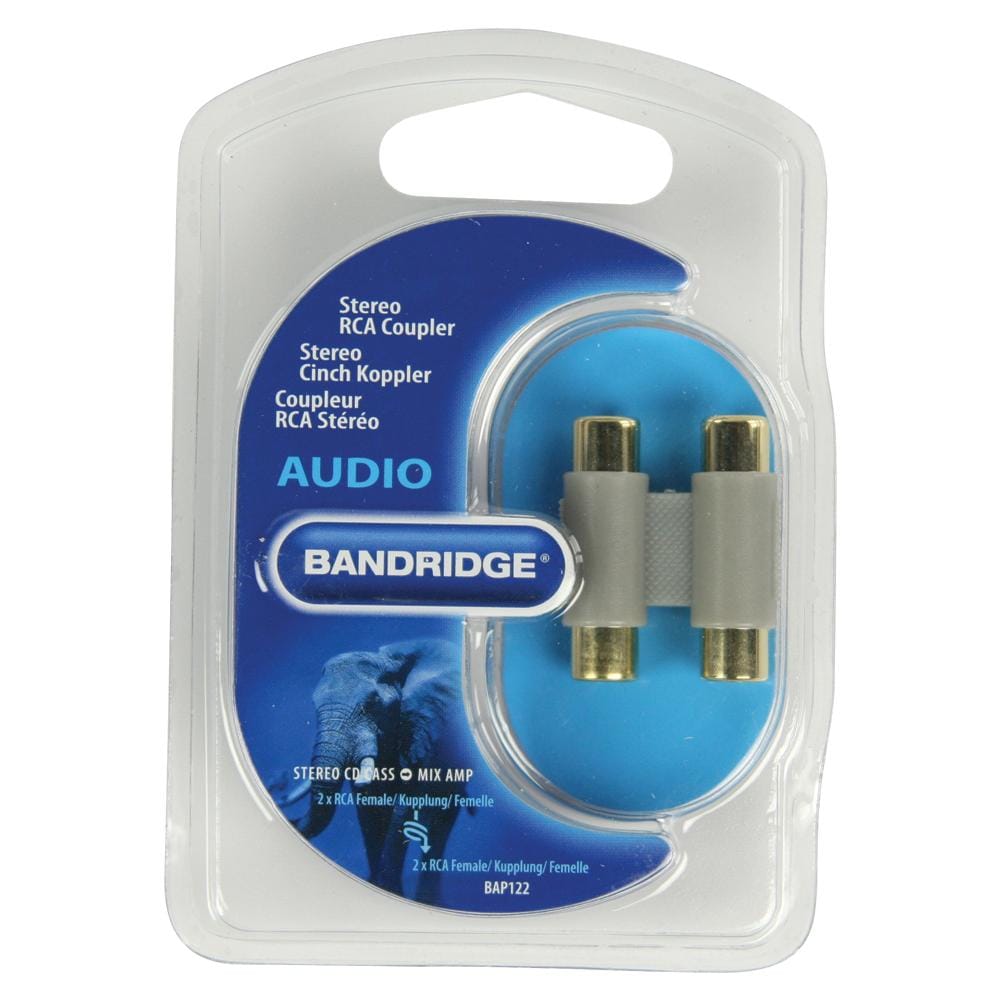 BE BLUE Stereo RCA Coupler 2x RCA Female 2x RCA Female cavo di interfaccia e adattatore - Foto 1