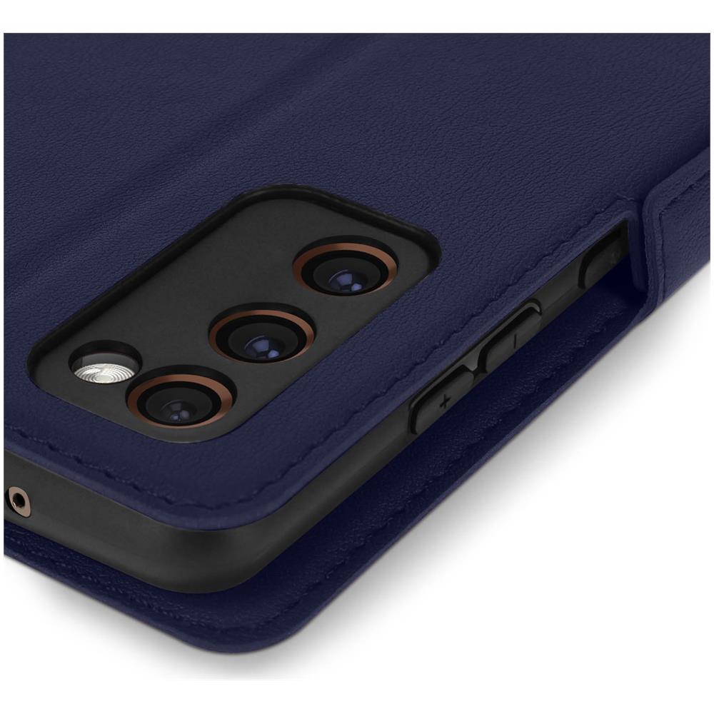 Custodia Samsung Galaxy S20 Fe Portacarte Supporto Video Doppia Linguetta Blu - Foto 5