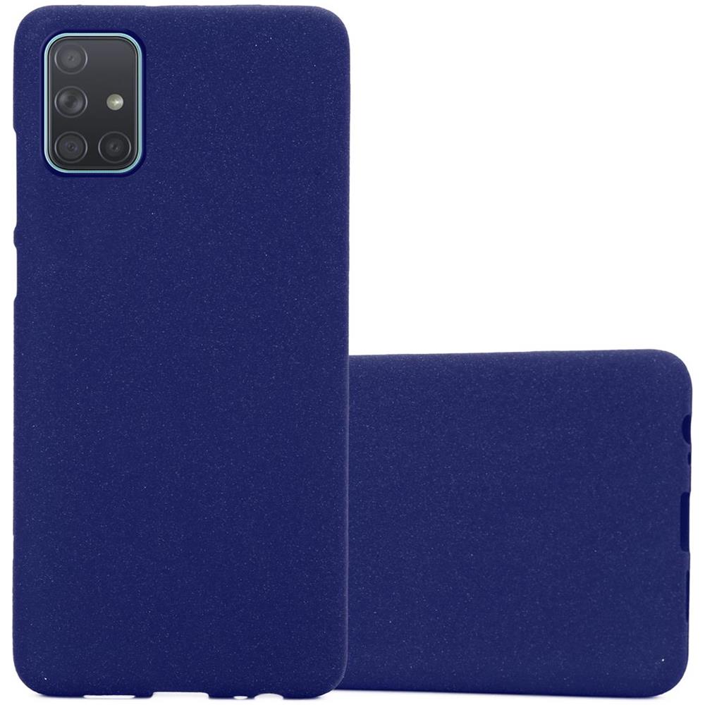 Custodia Compatibile Con Samsung Galaxy A71 4g In Frost Blu Scuro - Coperchio Protettivo In Silicone Tpu Flessibile - Foto 1