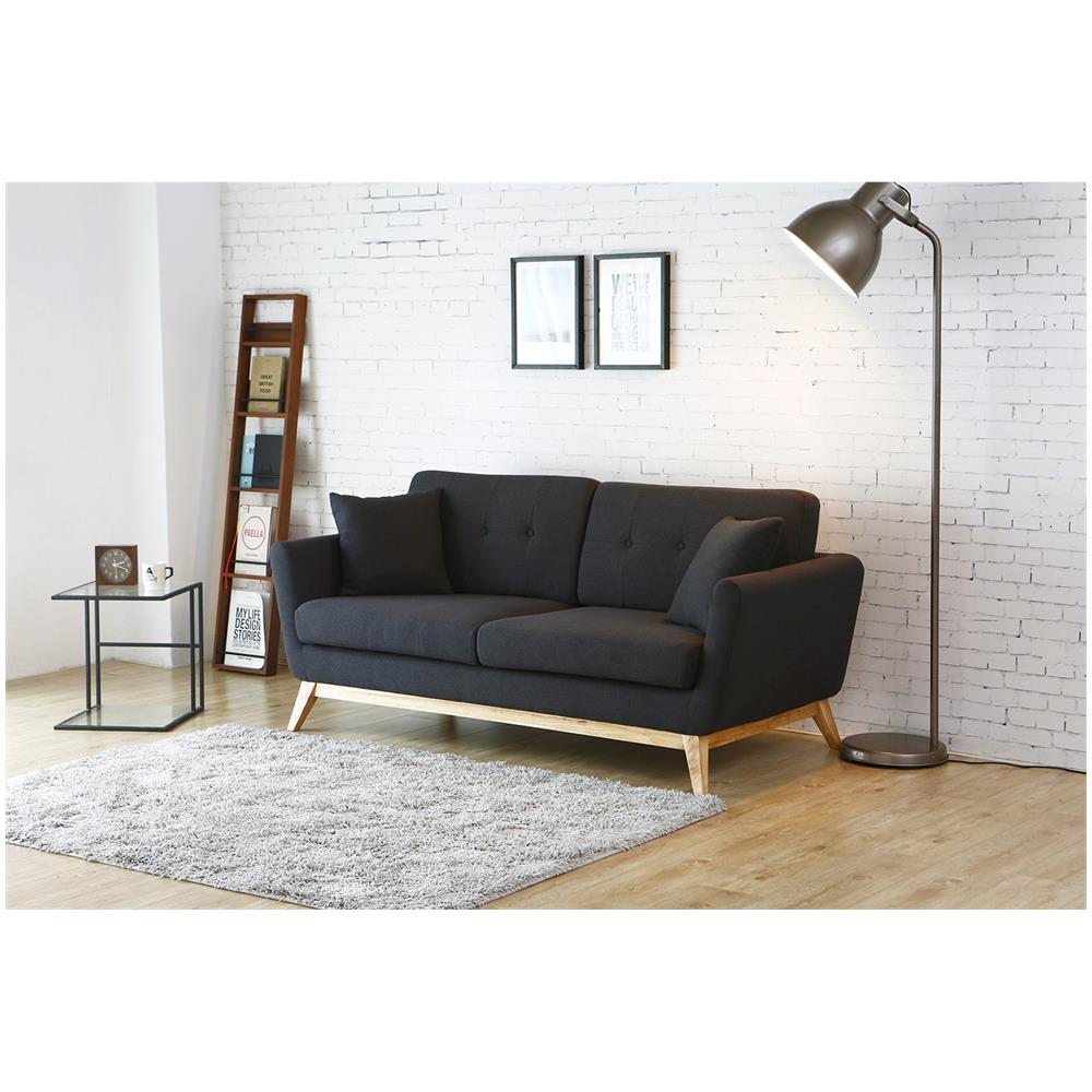 Hoga Divano Scandinavo 3 Posti Grigio Antracite - Foto 8