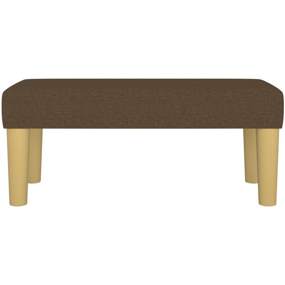 Panca Marrone Scuro 70x30x30 Cm In Tessuto - Foto 3