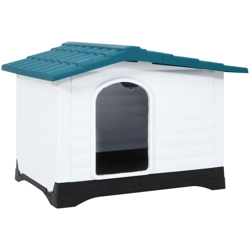 Casetta Per Cani Blu 90,5x68x66 Cm In Polipropilene - Foto 1