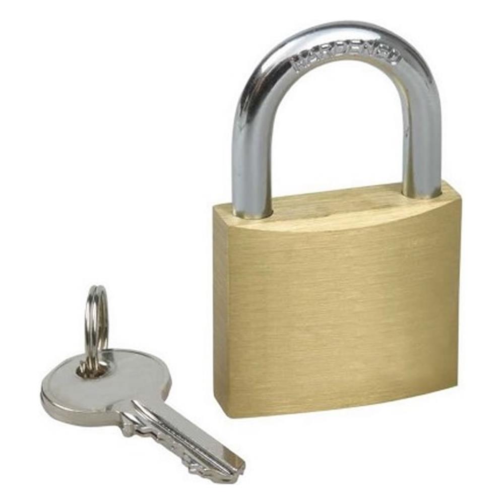 Lucchetto In Ottone Ad Arco In Acciaio Mm 25 - Foto 1