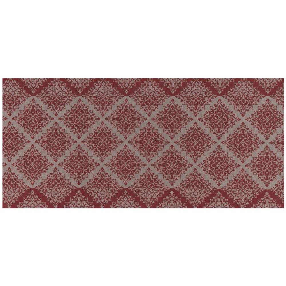 Tappeto Passatoia Tessuto Jacquard Linea Emozioni Disegno Damasque Rosso 57x320 Rosso - Foto 1