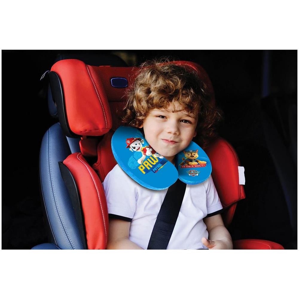 Cuscino Collo Bambino Da Viaggio Blu Boy, Con Cani, Molto Confortevole - Foto 3