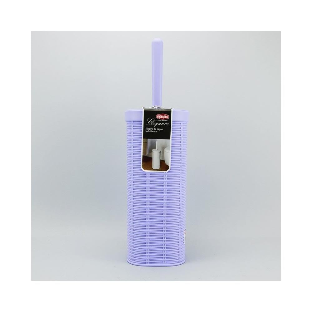 Scopino Da Bagno In Polipropilene, 11,5x11,5xh. 40 Cm Lavanda - Foto 2