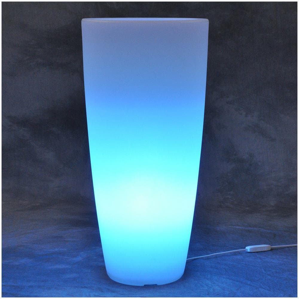 Vaso Agave Tondo Con Luce Bianca H90 Ø 40Cm - Foto 8