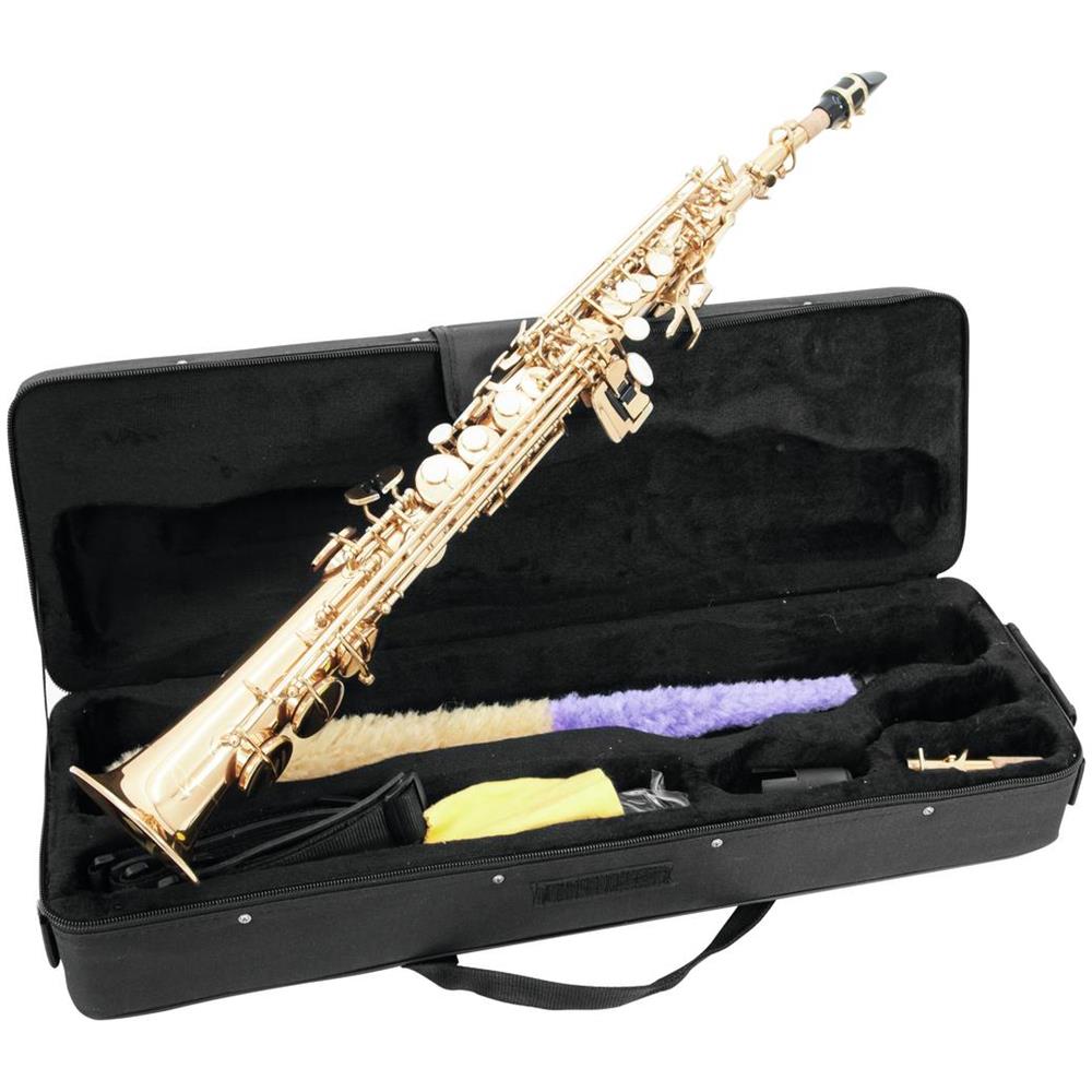 Sax Soprano, Diritto, Color Oro, Con Custodia E Accessori Sp-10 - Foto 2