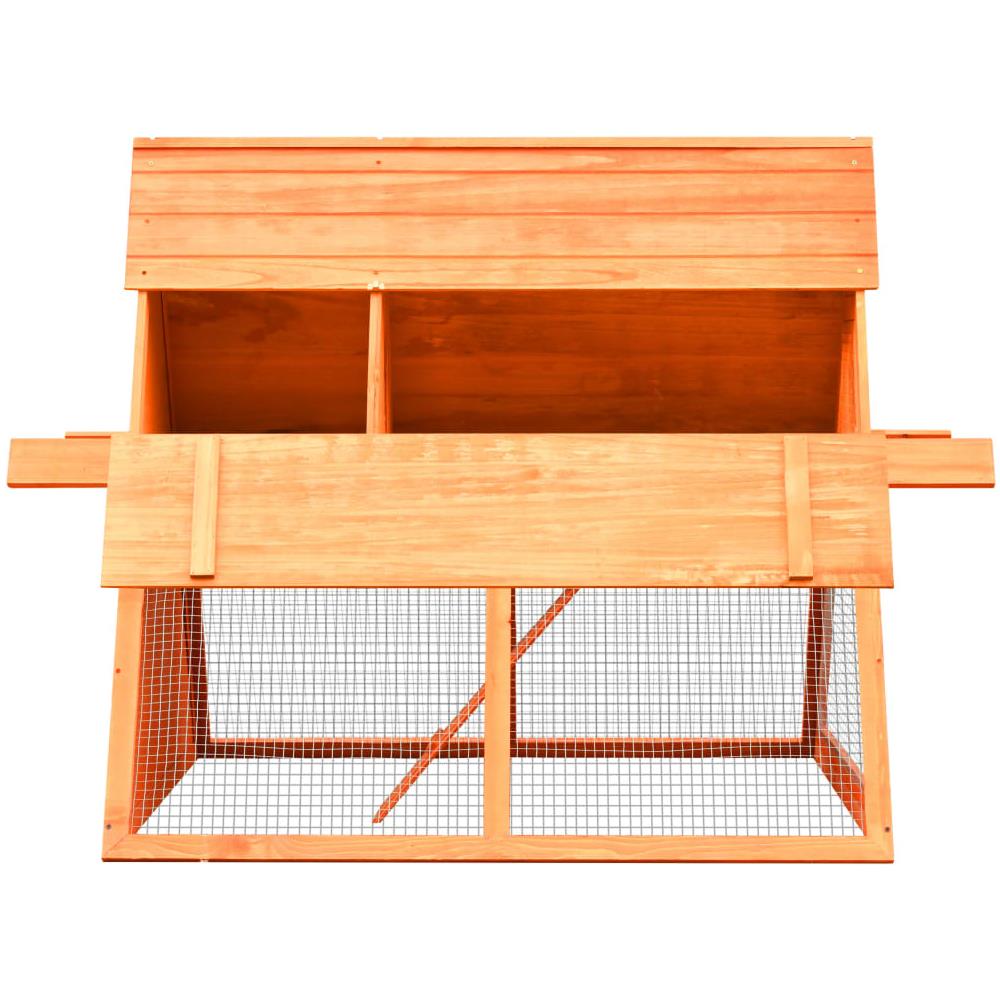 Conigliera in Legno Massello di Pino e Abete 152x128x108 cm - Foto 7