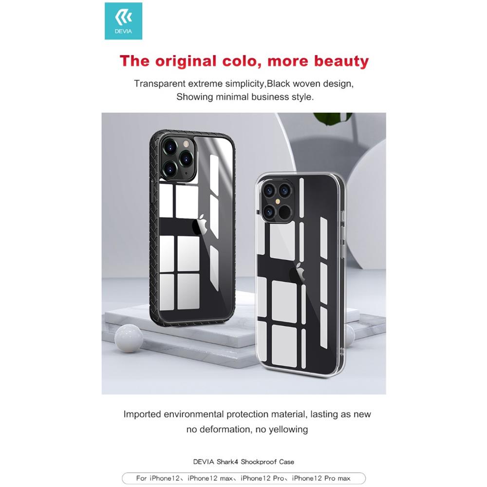 Cover Shark4 Protezione Trasparente Per Iphone 12 & 12 Pro - Foto 1