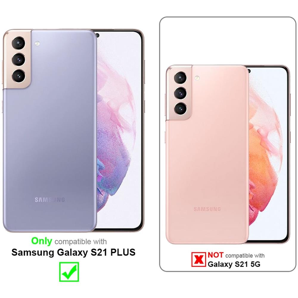 Custodia Compatibile Con Samsung Galaxy S21 Plus In Trasparente Con Glitter - Coperchio Protettivo In Silicone Tpu Flessibile Con Glitter Scintillanti - Foto 2