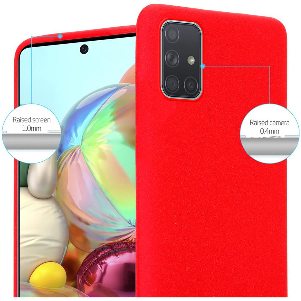 Custodia Compatibile Con Samsung Galaxy A71 4g In Frost Rosso - Coperchio Protettivo In Silicone Tpu Flessibile - Foto 2