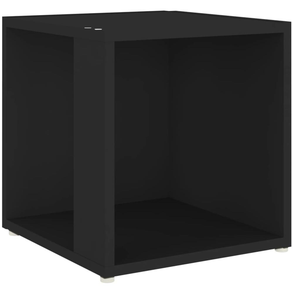 Tavolino Nero 33x33x34,5 cm in Truciolato - Foto 1