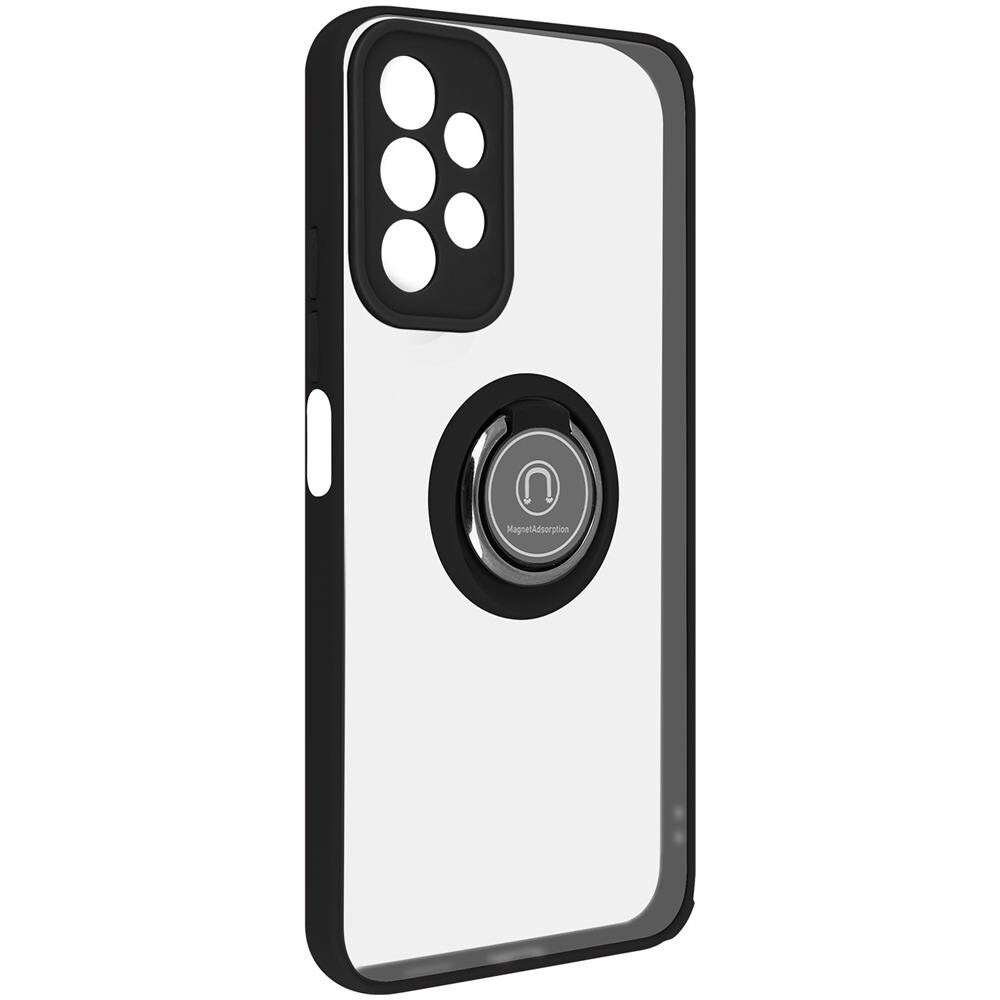 Cover Samsung Galaxy A13 4g Bimateria Anello Metallico Supporto Nera - Foto 2