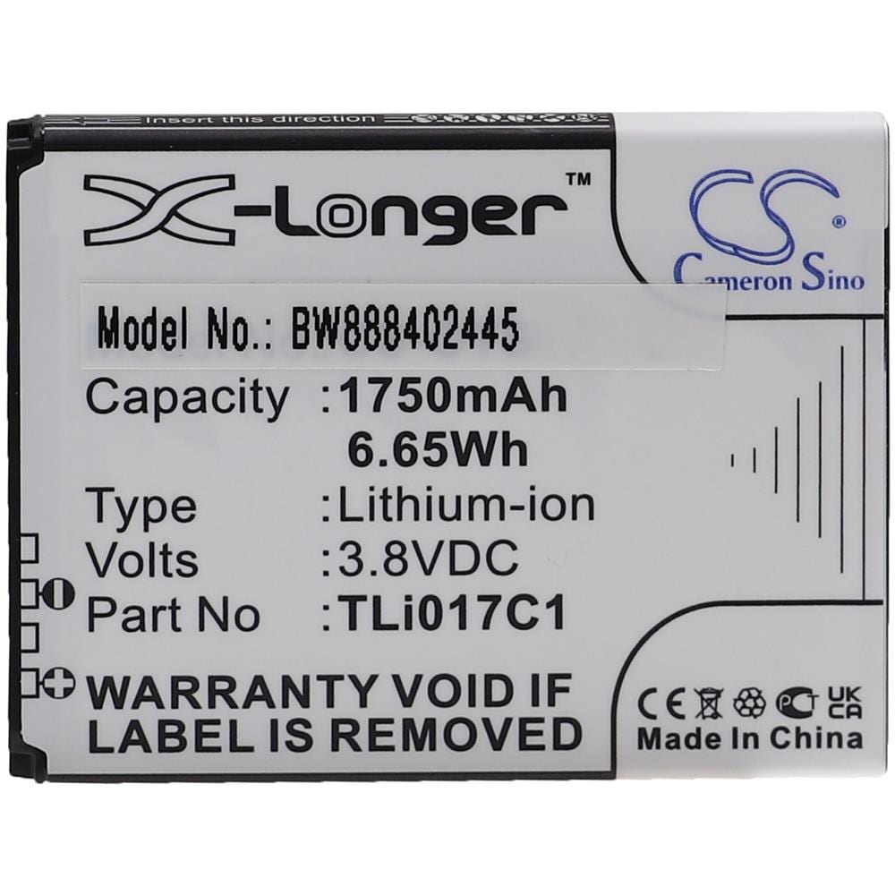 Batteria Sostituisce Alcatel Tli017c1, Tli017d1 Per Smartphone Cellulare Per Anziani (1750mah, 3,8v, Li-ion)  - Foto 1