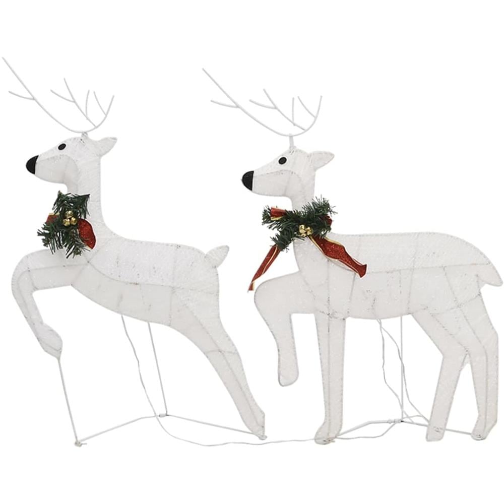 Renne Di Natale 2 Pz Bianco 40 Led - Foto 2