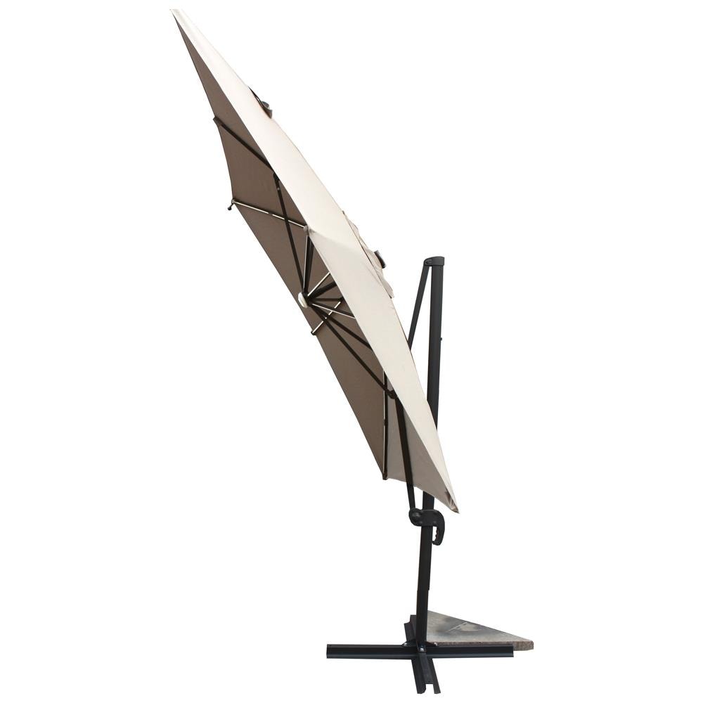 Calvia Ombrellone Rettangolare Con Led Ecru 3 X 4 M - Foto 6