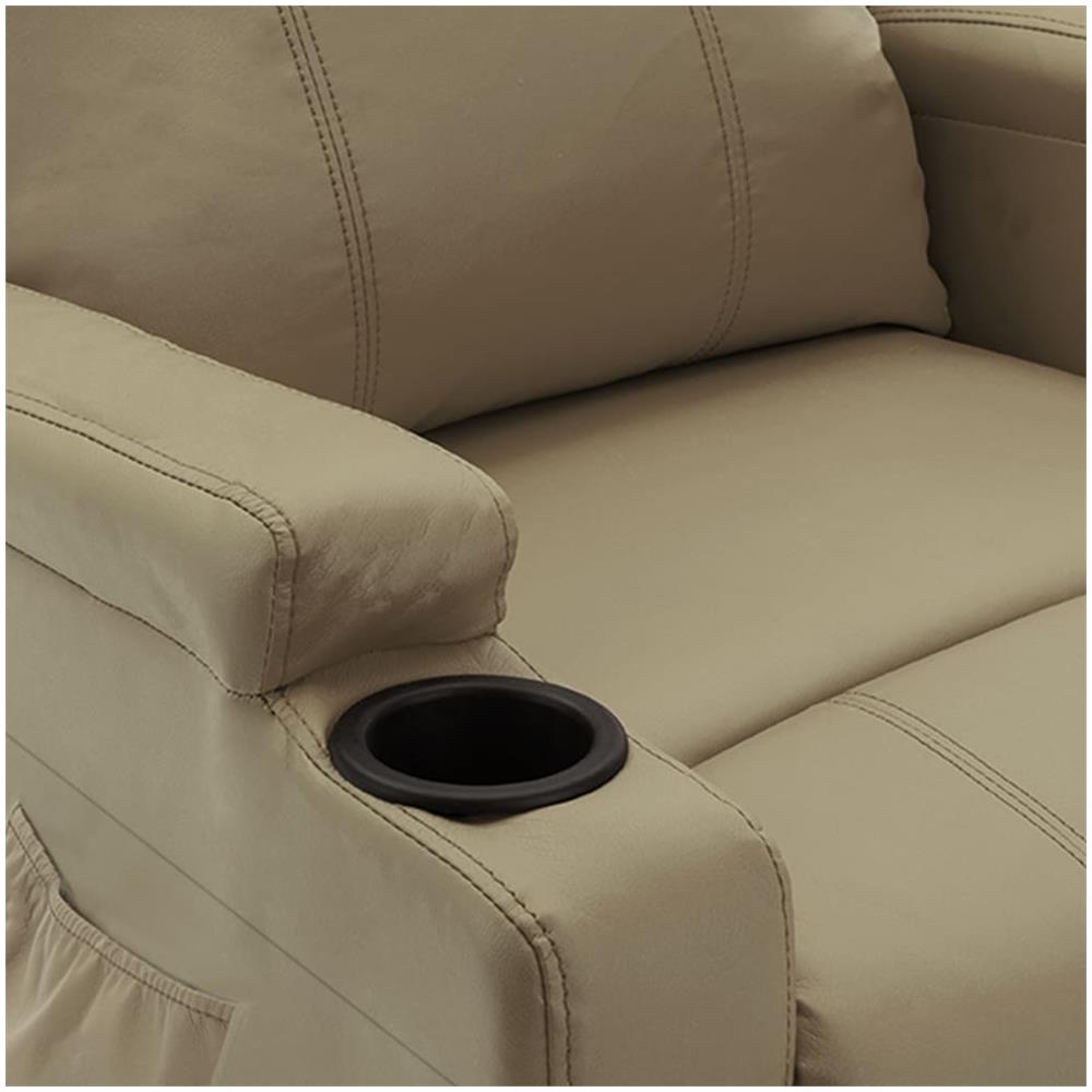 Poltrona Alzapersona Cappuccino Similpelle - Foto 8