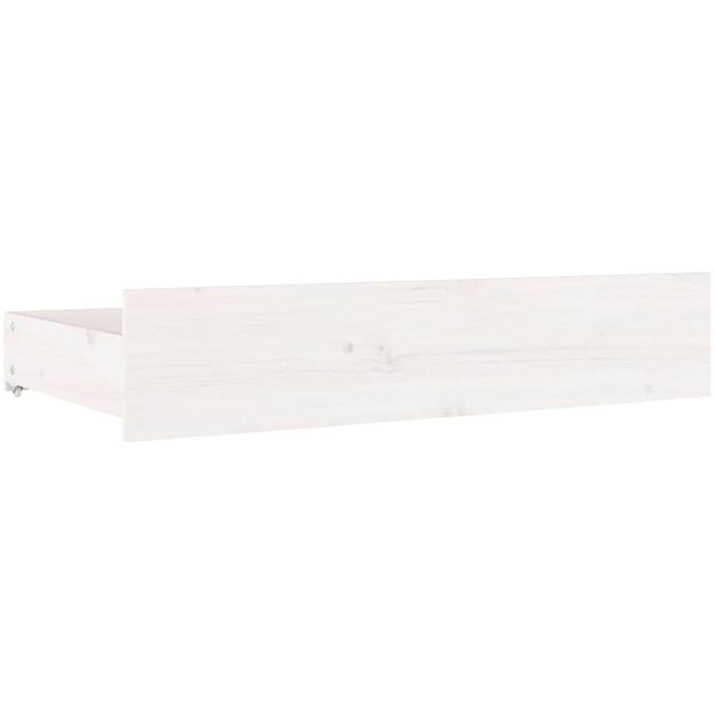 Cassettoni Da Letto 4 Pz In Legno Massello Di Pino Bianco - Foto 3