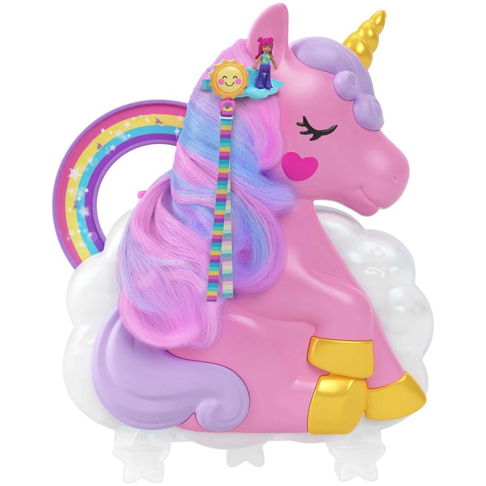 Polly Pocket - Salone Di Bellezza Unicorno Arcobaleno - Foto 1